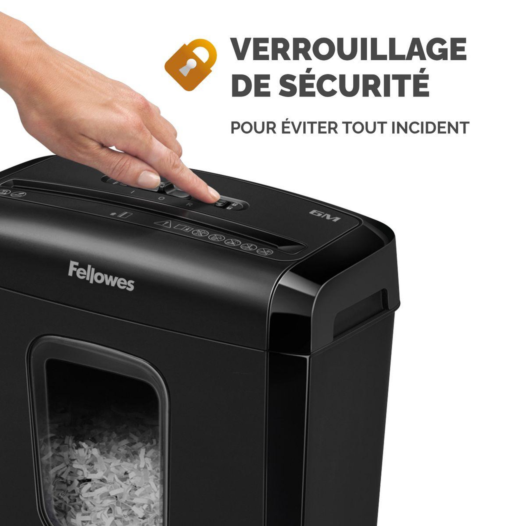 Voir la diapositive 5 : Fellowes Destructeur 6M