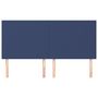 Voir la diapositive 3 : VIDAXL Tetes de lit 4 pcs Bleu 100x5x78/88 cm Tissu