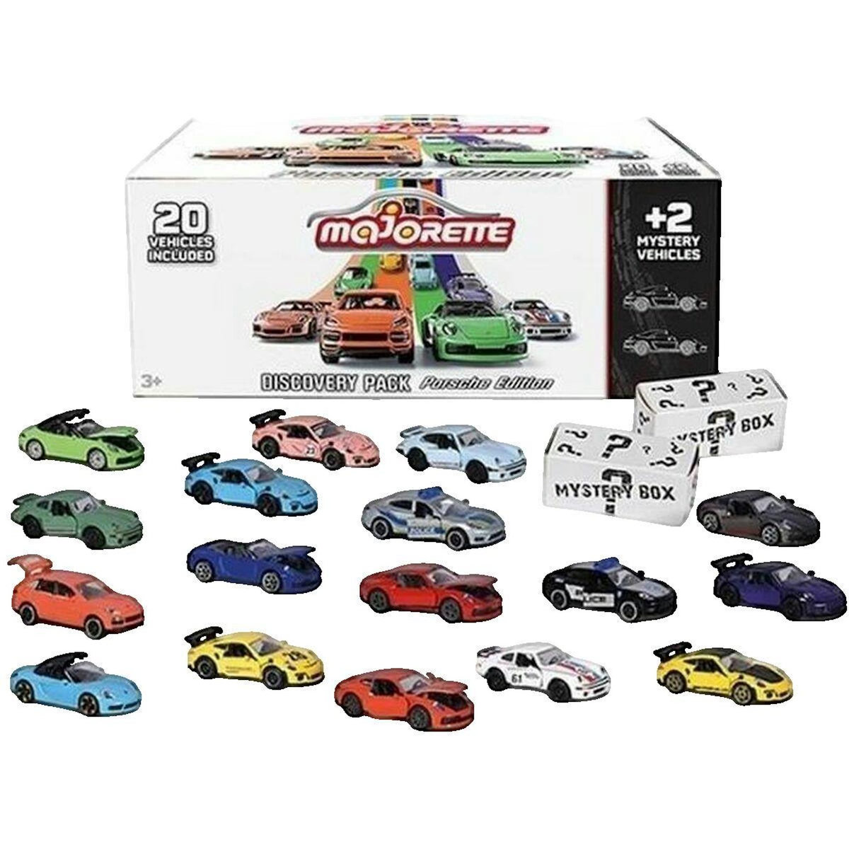Majorette Ensemble de petites voitures Majorette Porsche Discovery Pack 20+2