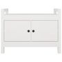Voir la diapositive 3 : VIDAXL Banc d'entree Blanc 80x40x60 cm Bois de pin massif