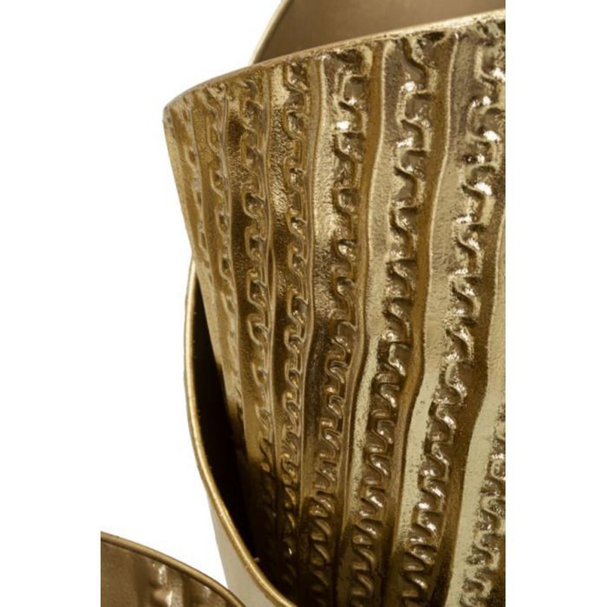 Paris Prix Lot de 3 Vases en Métal  Flosty  75cm Or