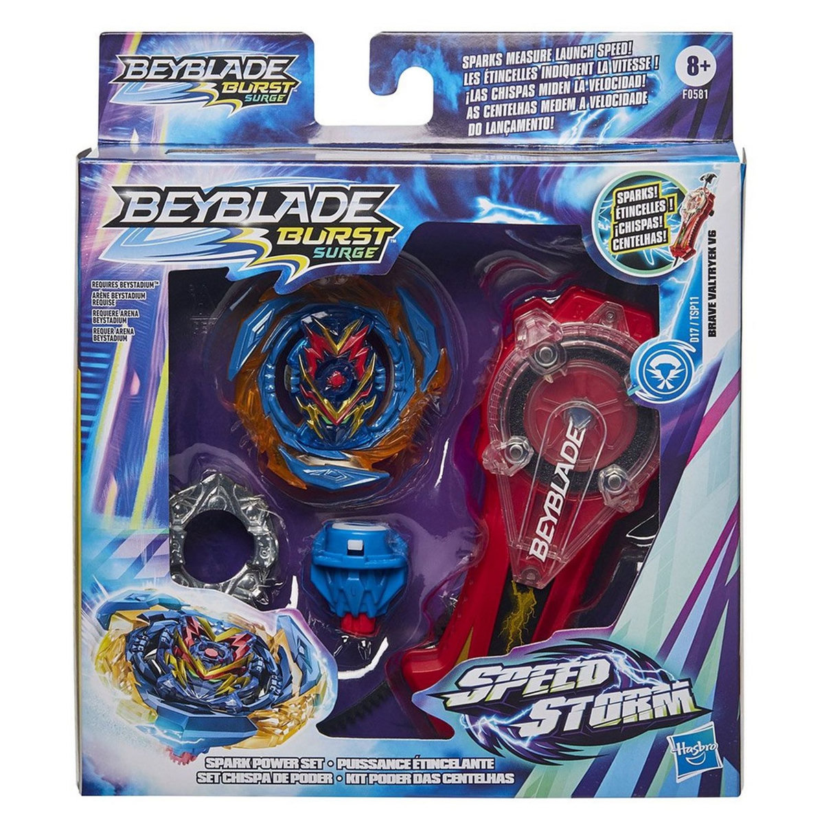 HASBRO Beyblade Burst Surge Speedstorm, pack Puissance étincelante