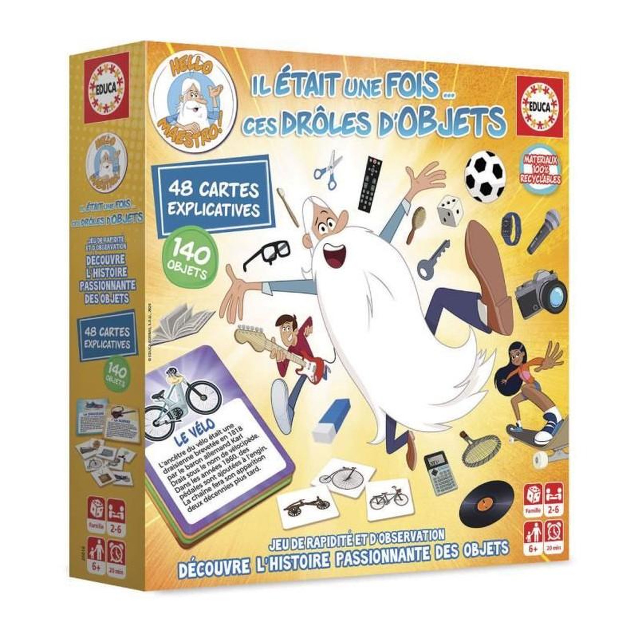 EDUCA Jeu de rapidité - EDUCA - Il Était Une Fois... Ces Drôles d'Objets - Observation et découverte historique des 6 ans