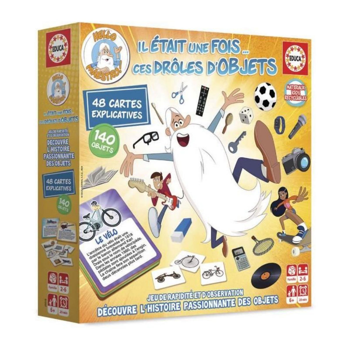 EDUCA Jeu de rapidité - EDUCA - Il Était Une Fois... Ces Drôles d'Objets - Observation et découverte historique des 6 ans