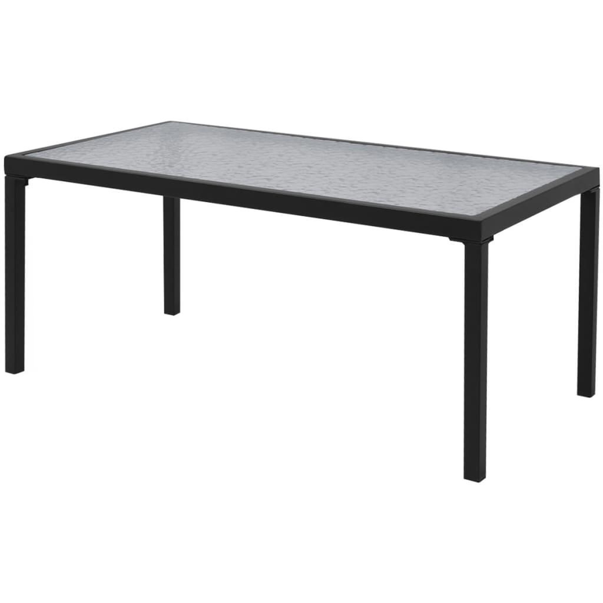 Voir la diapositive 3 : VIDAXL Salon de jardin 4 pcs textilene noir