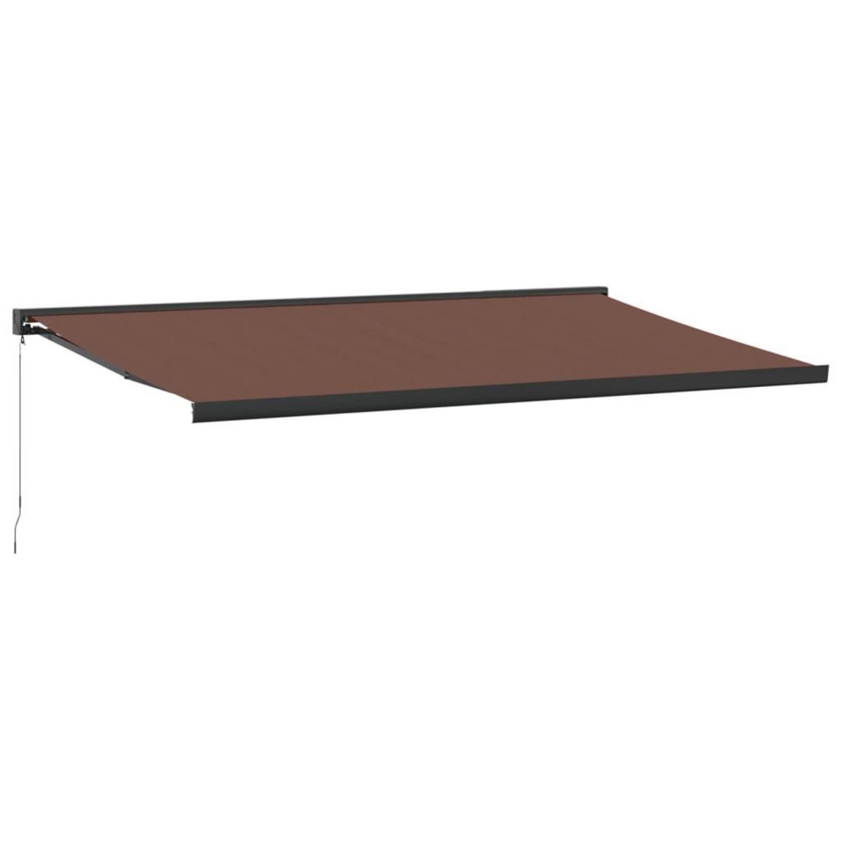 VIDAXL Auvent manuel retractable marron 500x300 cm