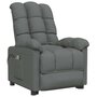 Voir la diapositive 3 : VIDAXL Fauteuil electrique de massage Gris fonce Tissu