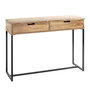 Voir la diapositive 1 : Paris Prix Console 2 Tiroirs  Sphera  100cm Naturel & Noir