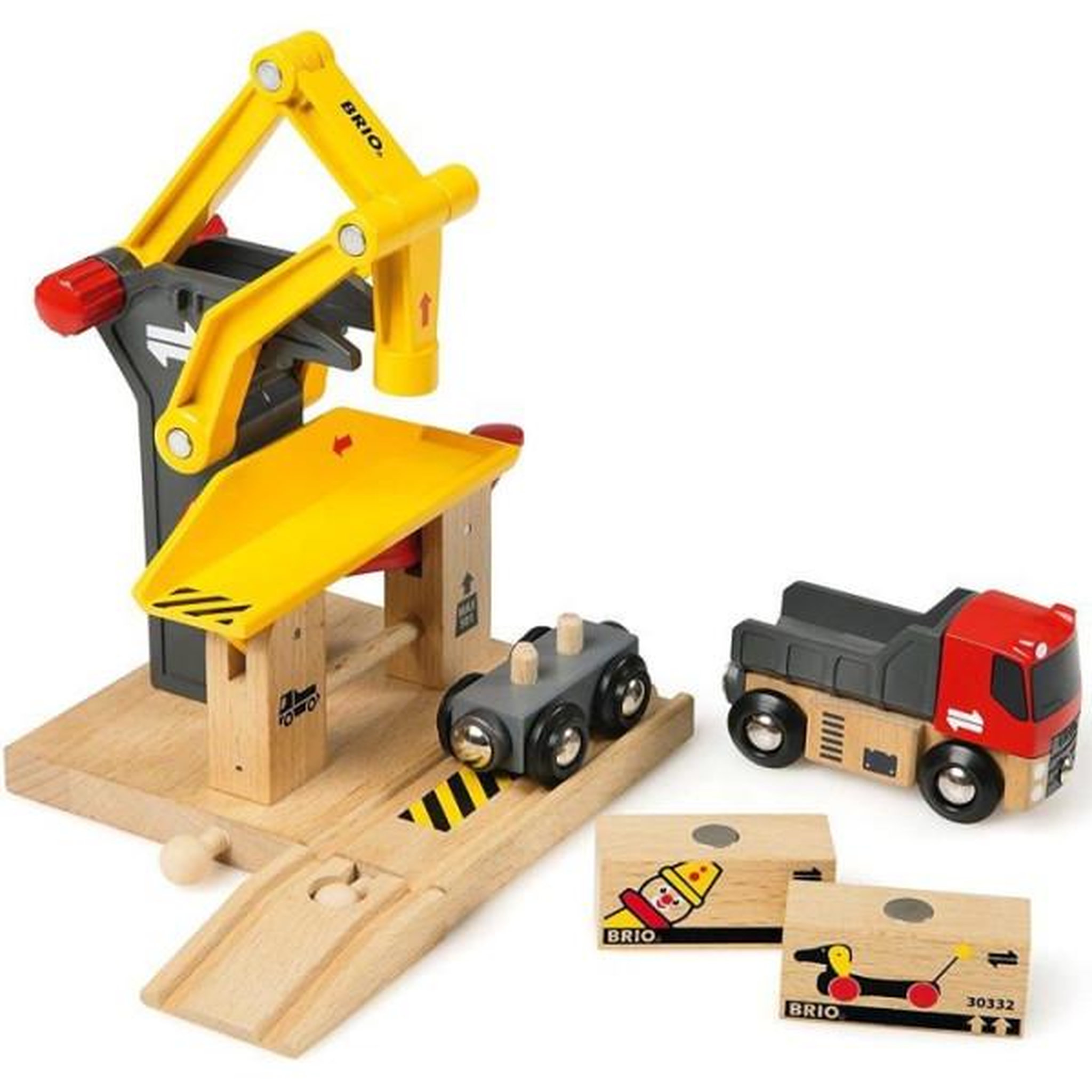 Voir la diapositive 2 : Brio Brio world grue de chargement de marchandises - accessoire pour circuit de train en bois - ravensburger - mixte des 3 ans - 3328