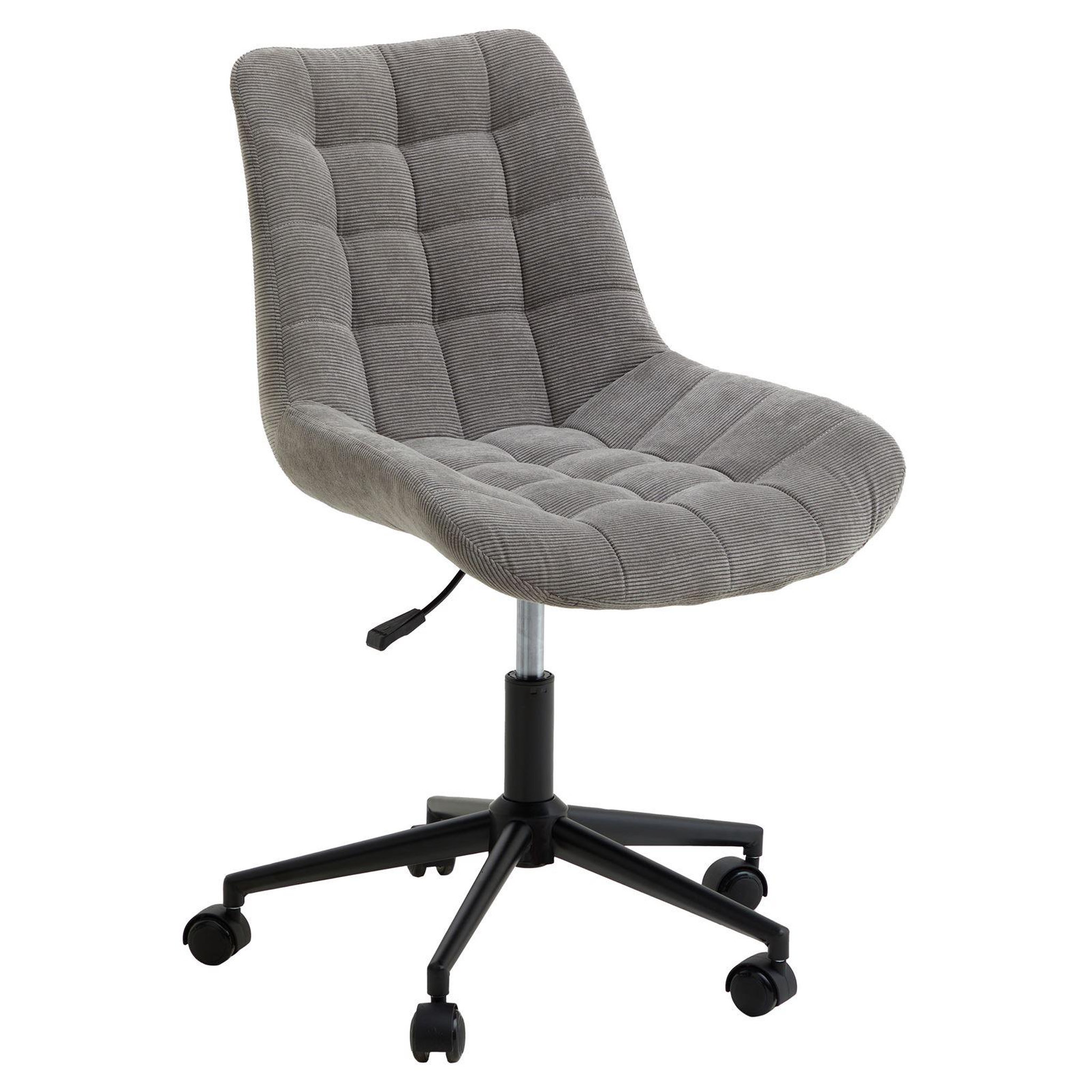 Voir la diapositive 1 : IDIMEX Chaise de bureau VASILO en velours côtelé
