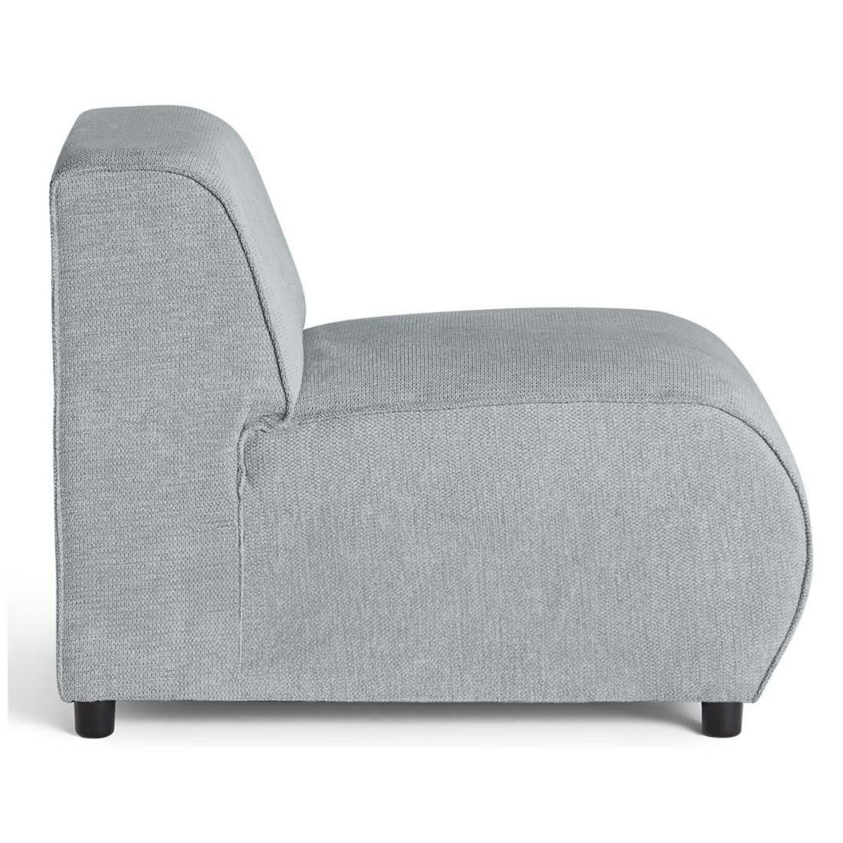 LISA DESIGN Suaro - module d'assise sans accoudoirs en tissu texturé