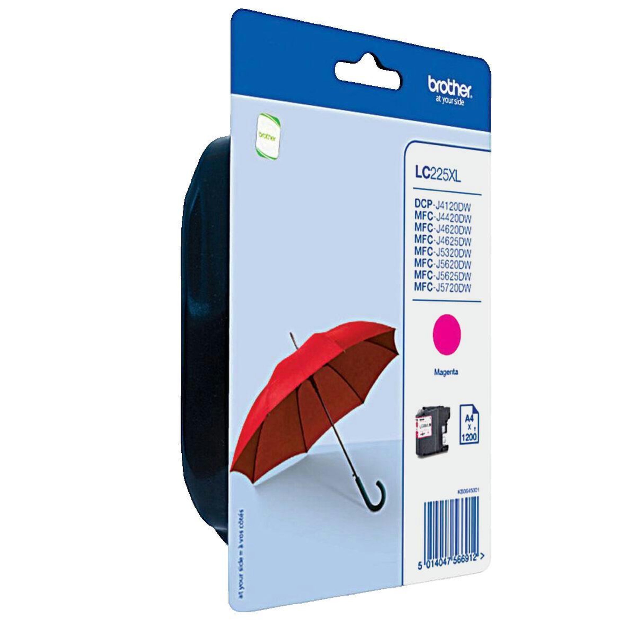 Brother Cartouche d'encre Brother LC225XLMBP Magenta originale haute capacité
