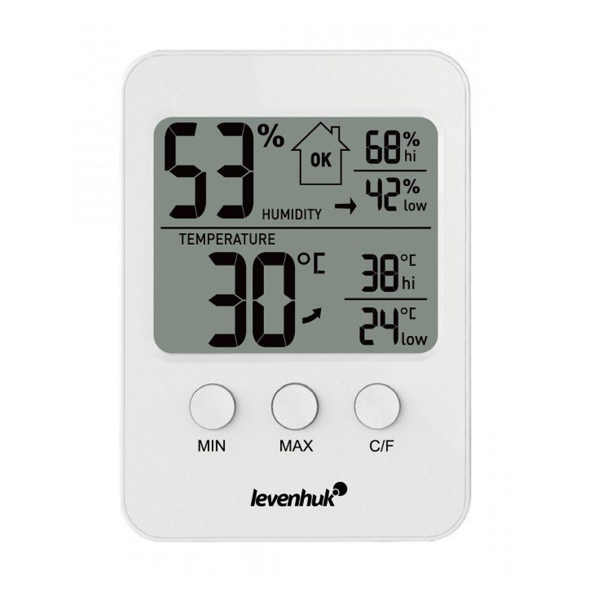 LEVENHUK Wezzer base l30 thermohygromètre blanc