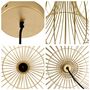 Voir la diapositive 4 : HOMCOM Lustre suspension design filaire dorée Ø 37 x 150 cm métal doré