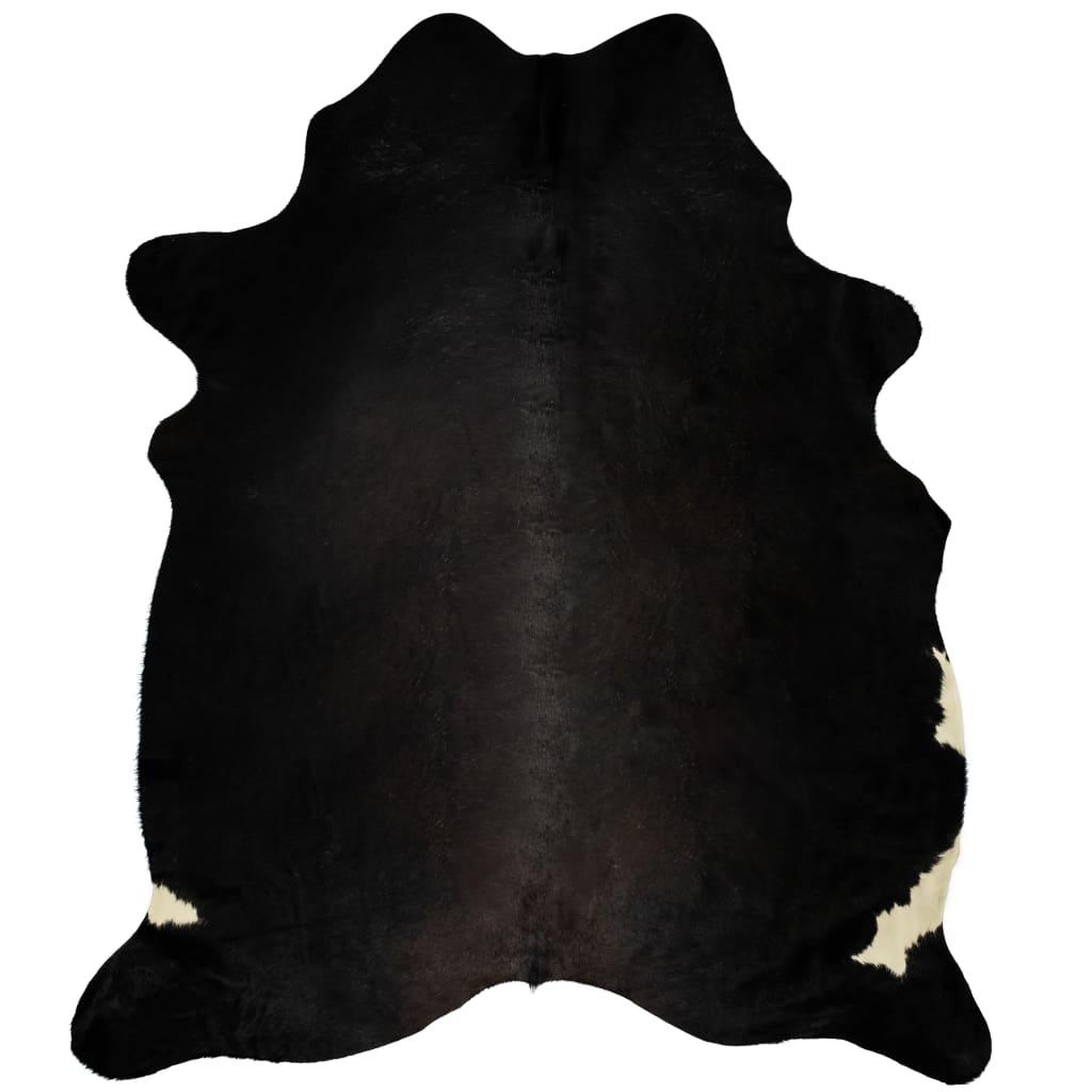 Voir la diapositive 5 : VIDAXL Tapis en peau de vache veritable Noir 150 x 170 cm