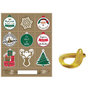 Voir la diapositive 2 : Paris Prix Lot de 10 Étiquettes Cadeaux  Noël  13cm Multicolore
