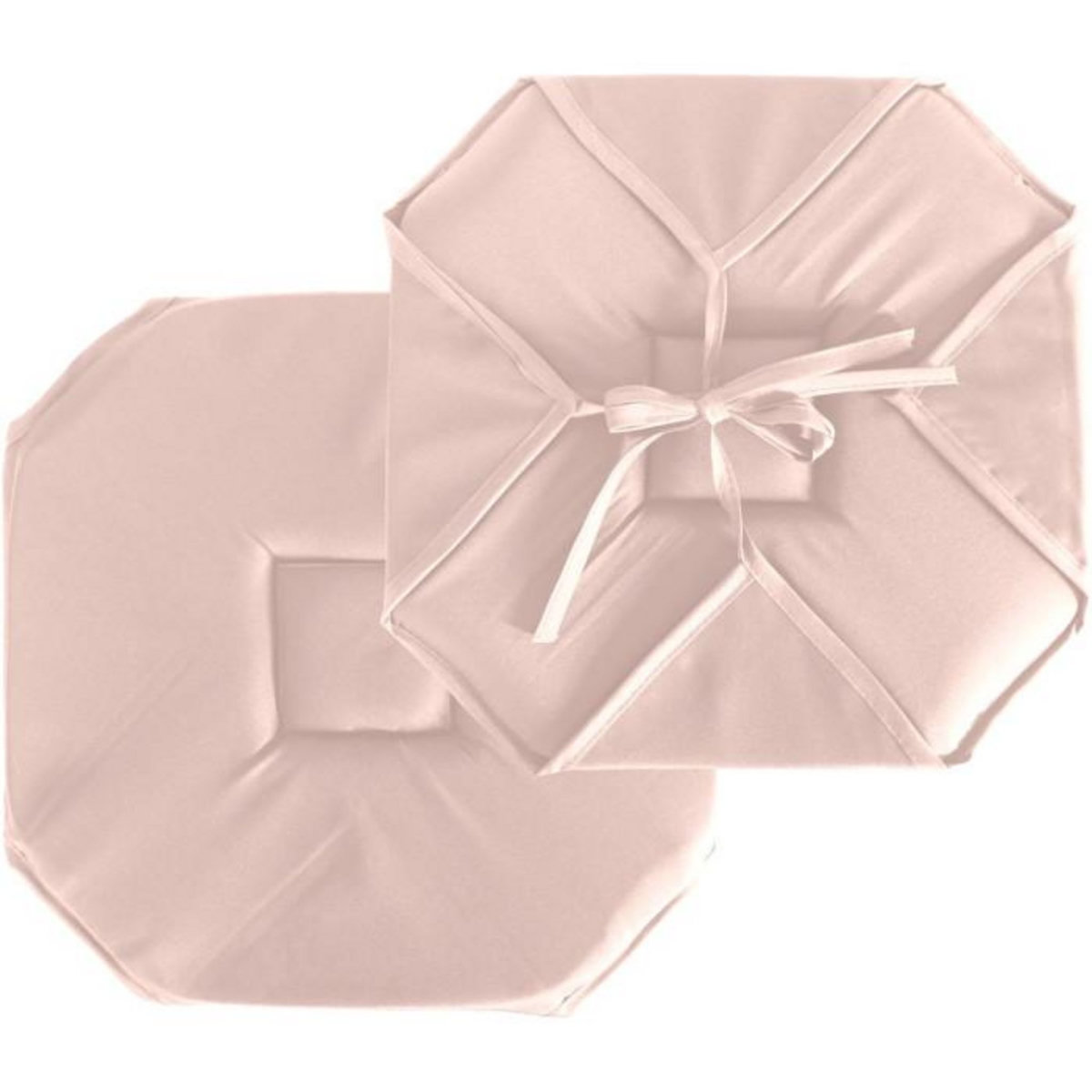 Paris Prix Galette de Chaise Uni  Basic  40x40cm Vieux Rose