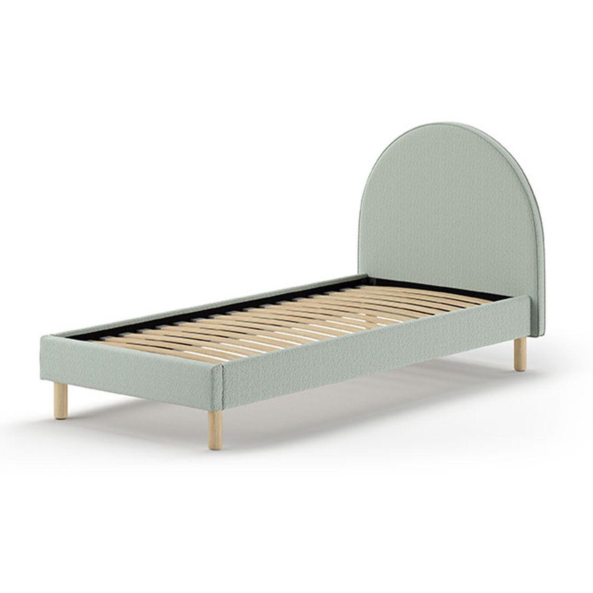 Voir la diapositive 2 : Paris Prix Lit Enfant Bouclé  Moon  90x200cm Vert