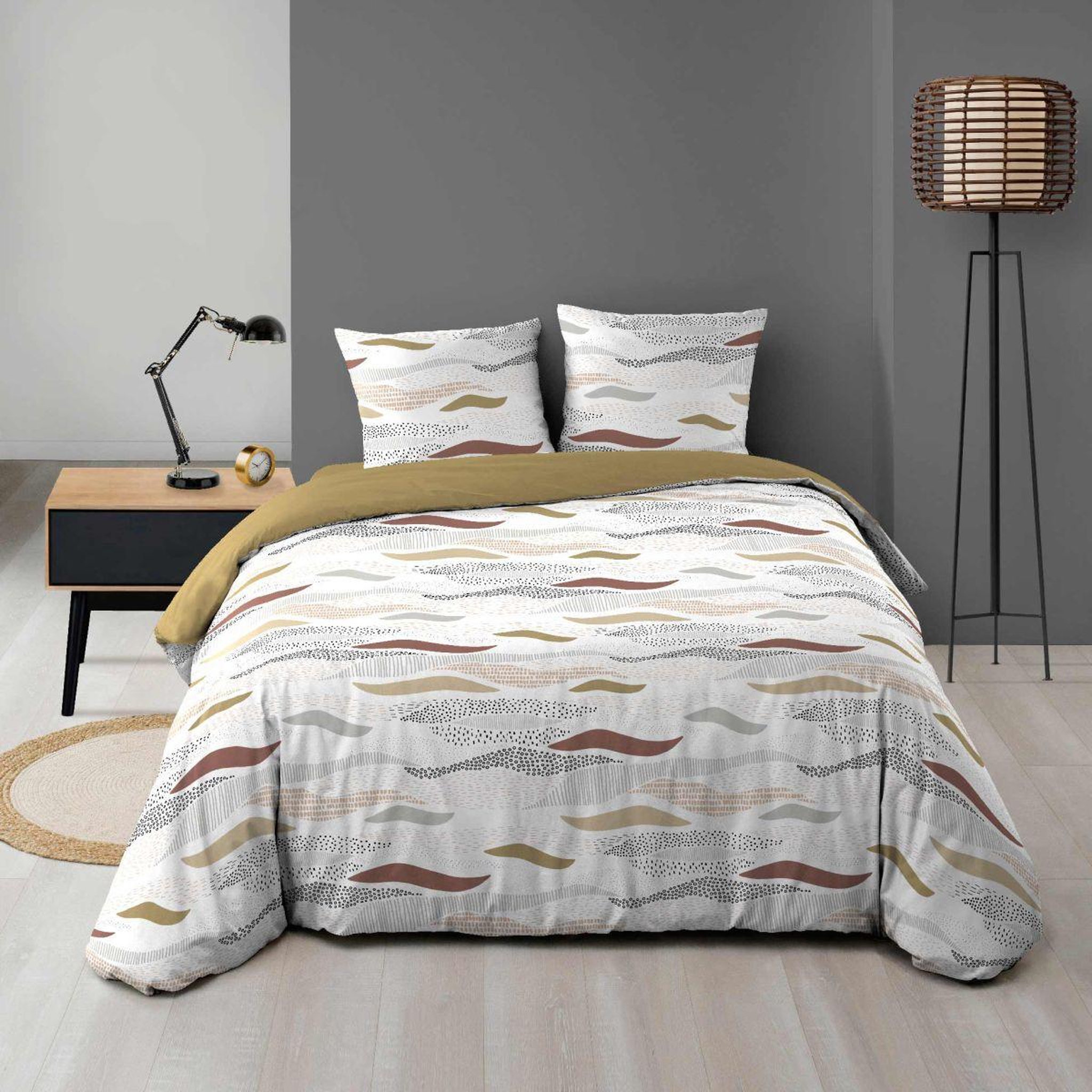 Douceur d'Intérieur Parure de lit 3 pièces  zenith  240x220cm multicolore