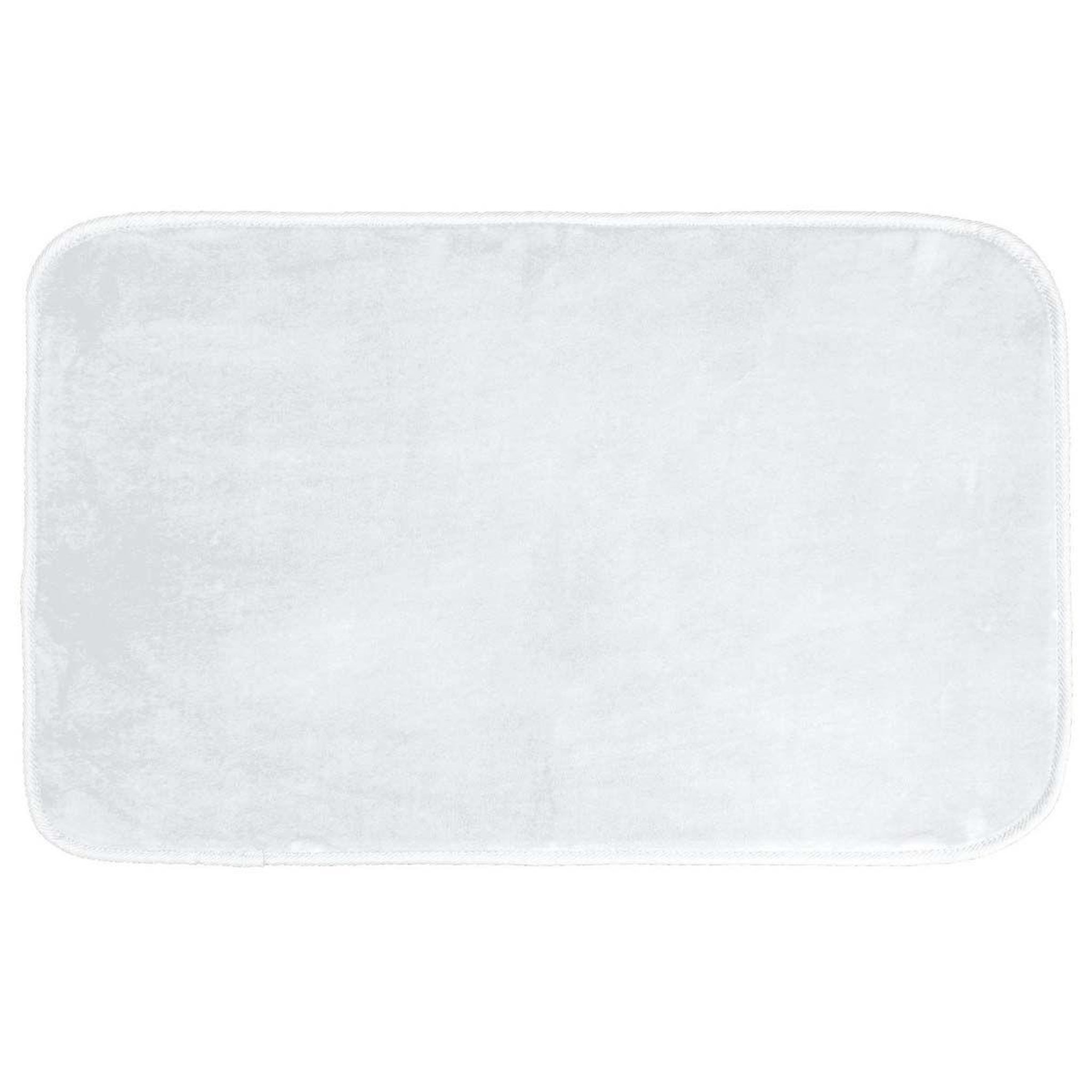 Voir la diapositive 2 : Douceur d'Intérieur Tapis de bain microfibre  vitamine ii  45x75cm blanc