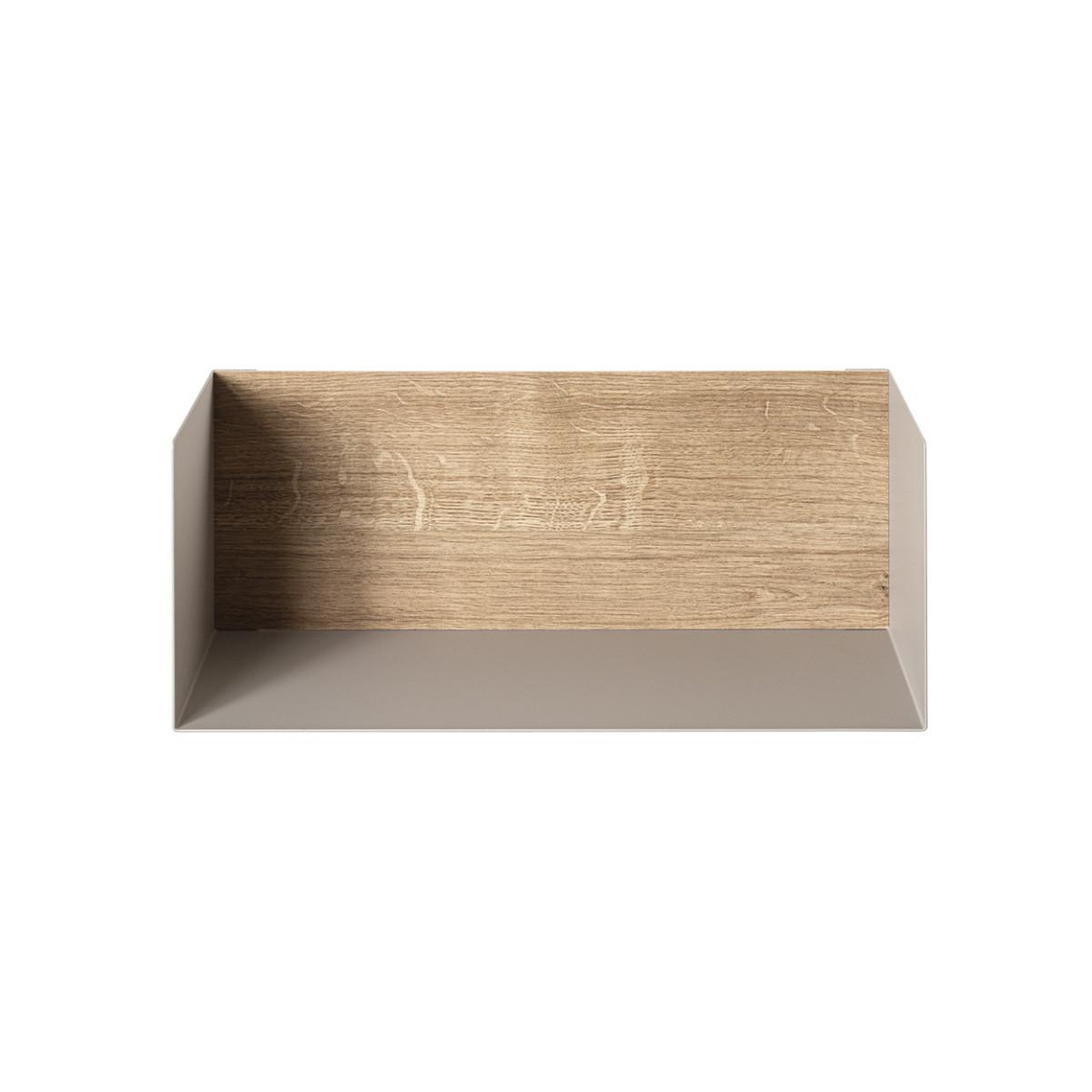 Voir la diapositive 2 : Paris Prix Étagère murale design  korfu  45cm gris & chêne