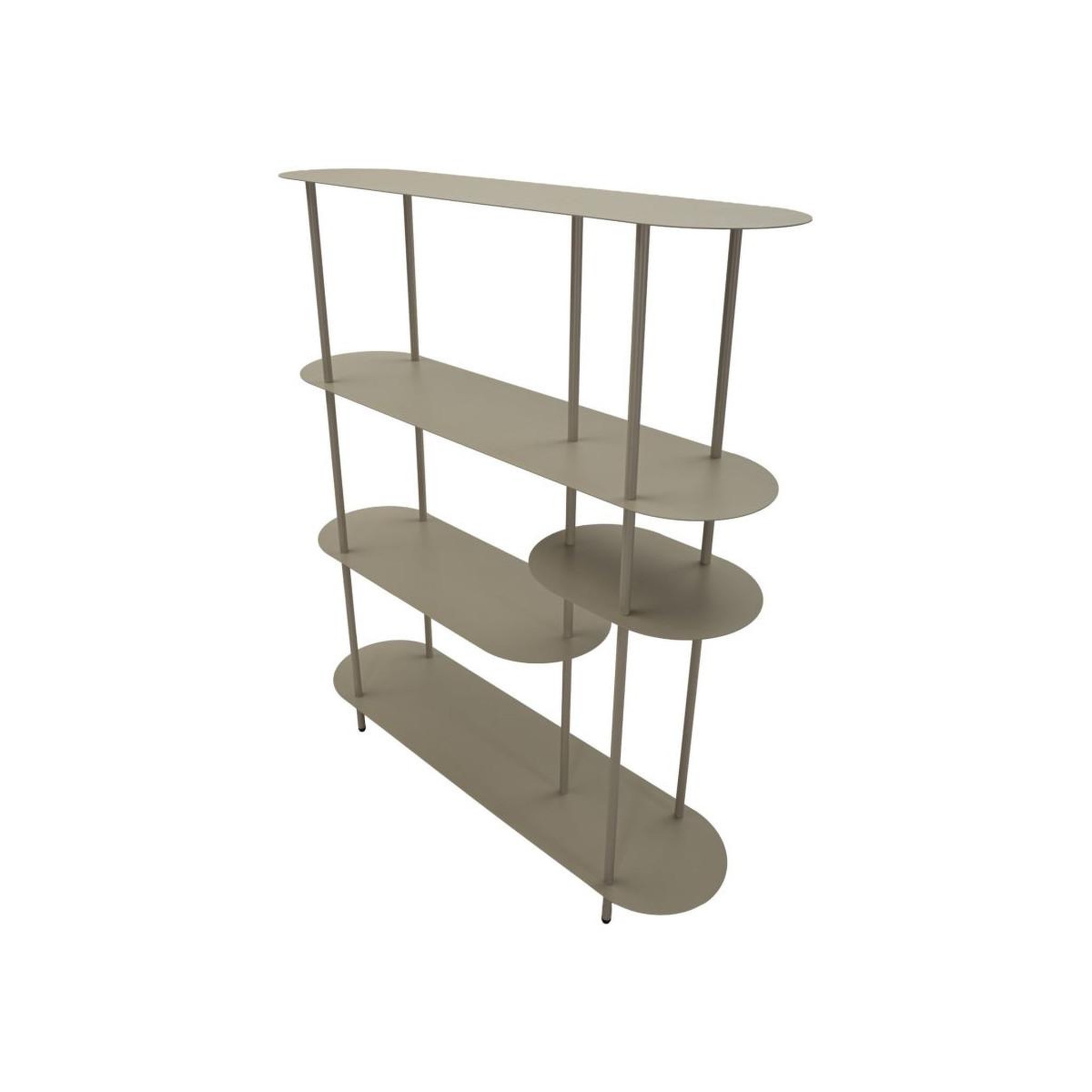 Voir la diapositive 4 : Paris Prix Étagère design 5 niveaux  saturn  139cm taupe