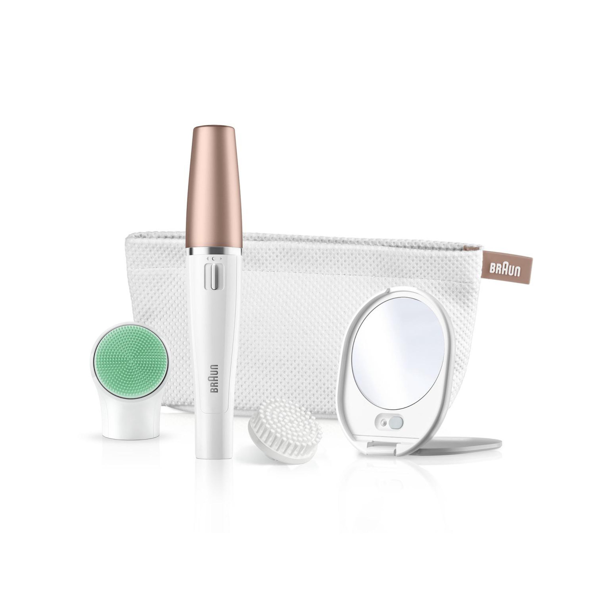BRAUN FaceSpa 851V 3-En-1 Épilateur Visage Et Brosse Nettoyante Avec Pile Supplémentaire