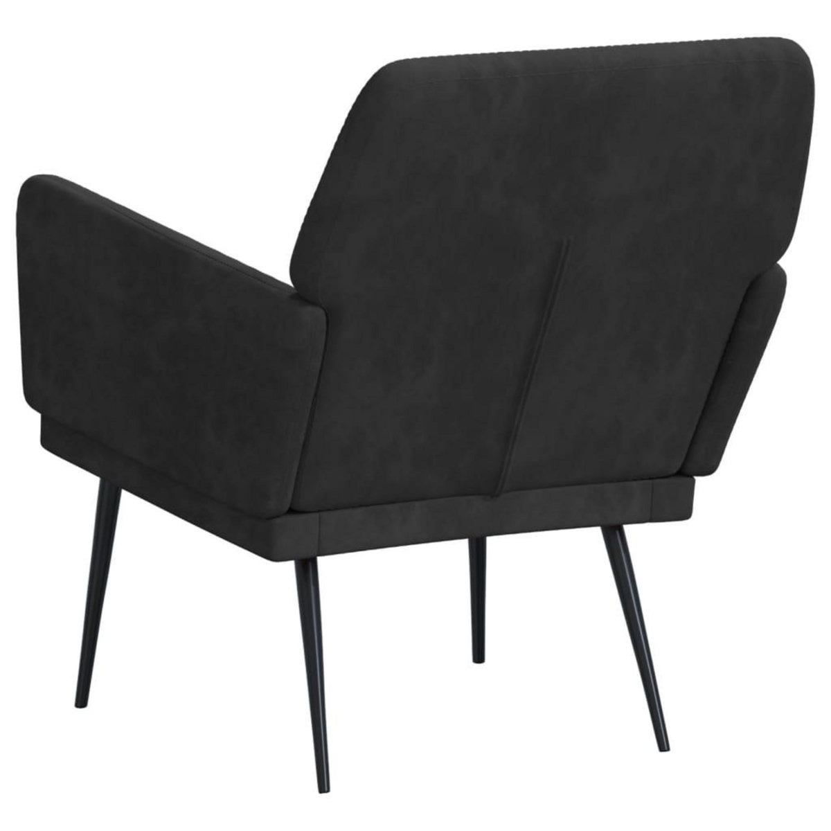 VIDAXL Fauteuil Noir 62x79x79 cm Velours