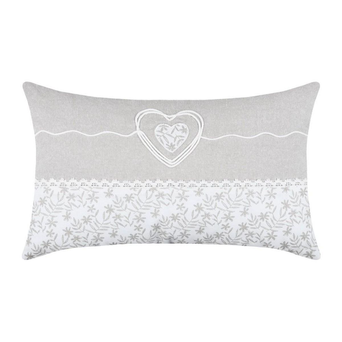 Lovely Casa Coussin 30x50 cm Sophie naturel coton