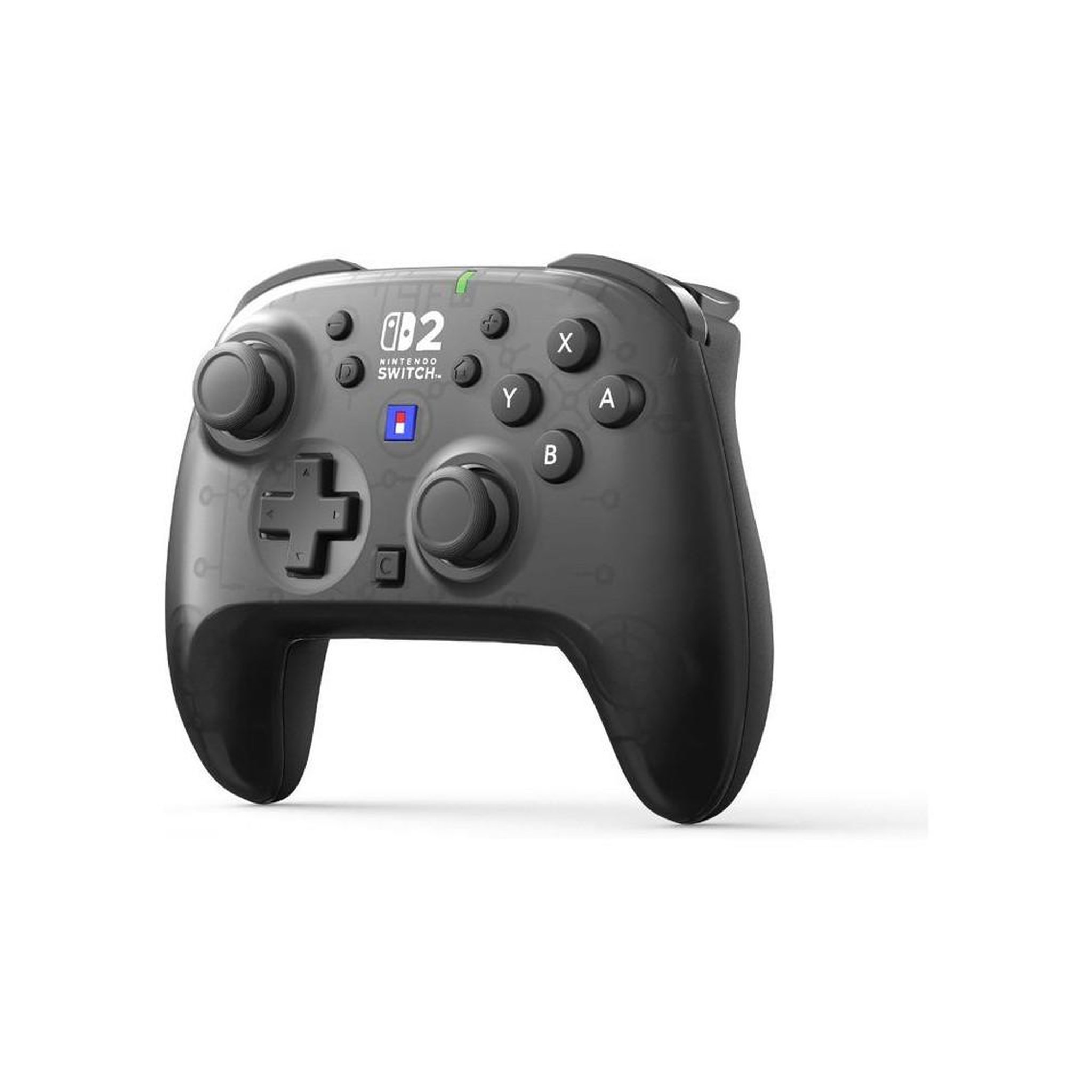 Voir la diapositive 4 : HORI Manette sans fil pour Nintendo Switch 2 à sticks TMR, gyroscope et accéléromètre, boutons Turbo/Assign et boutons arrière programmables (noir et transparent)