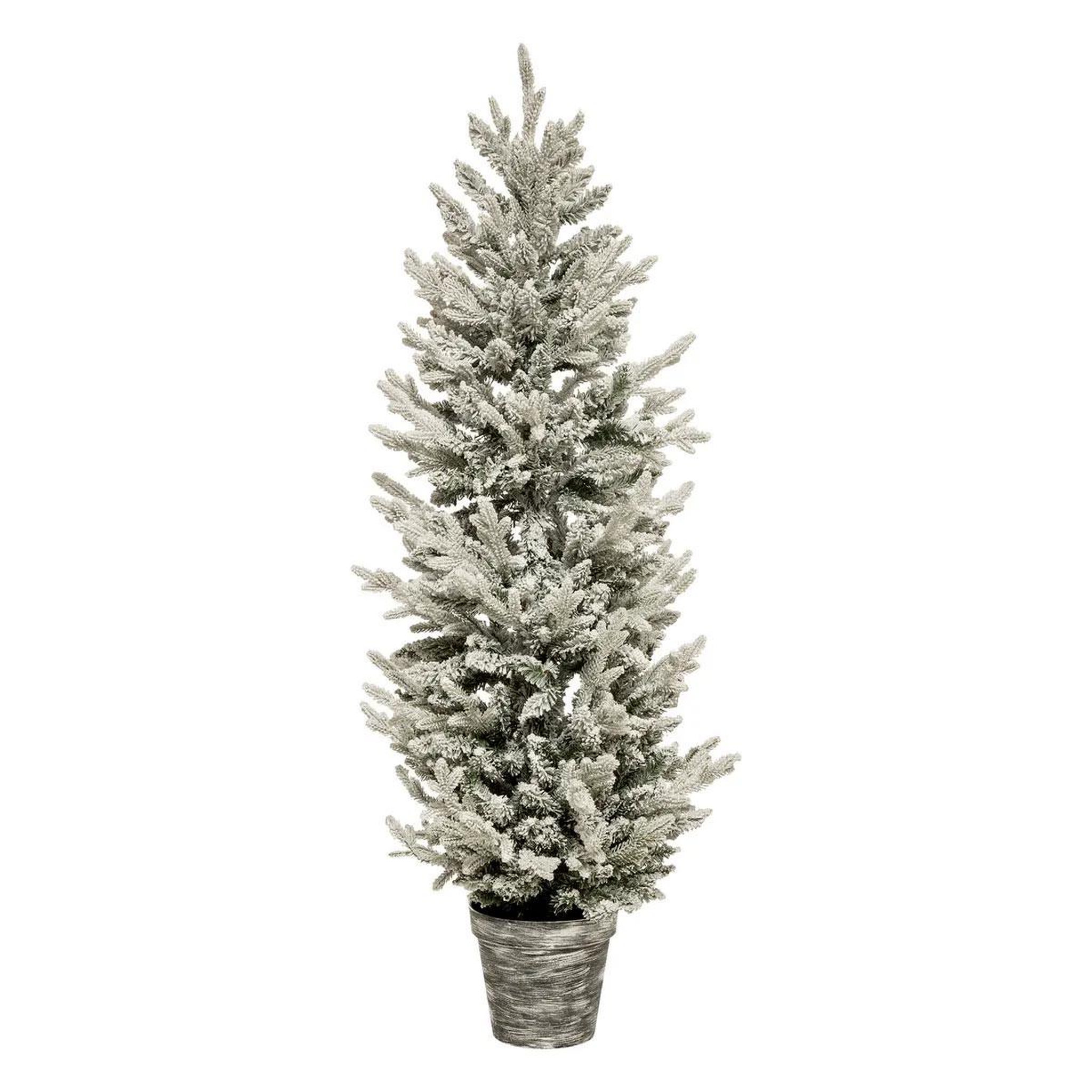 FEERIC LIGHT & CHRISTMAS Sapin de noël artificiel en pot  frosty  150cm blanc