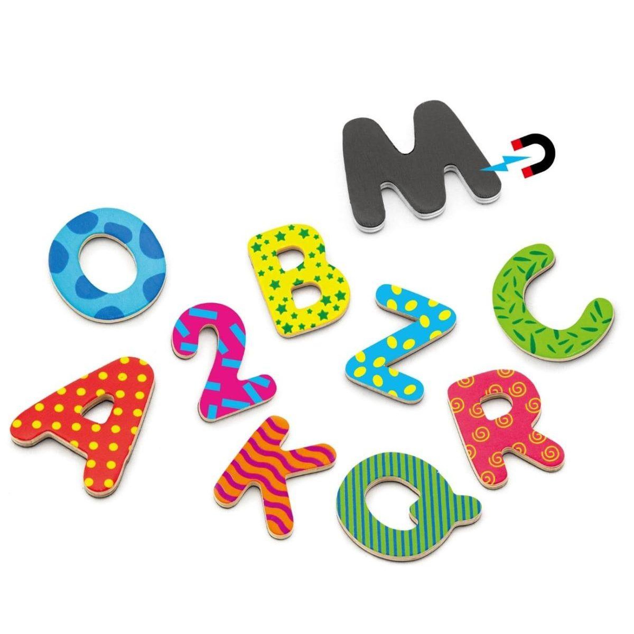 VIGA Lettres et chiffres magnétiques  59429 - 77 pièces