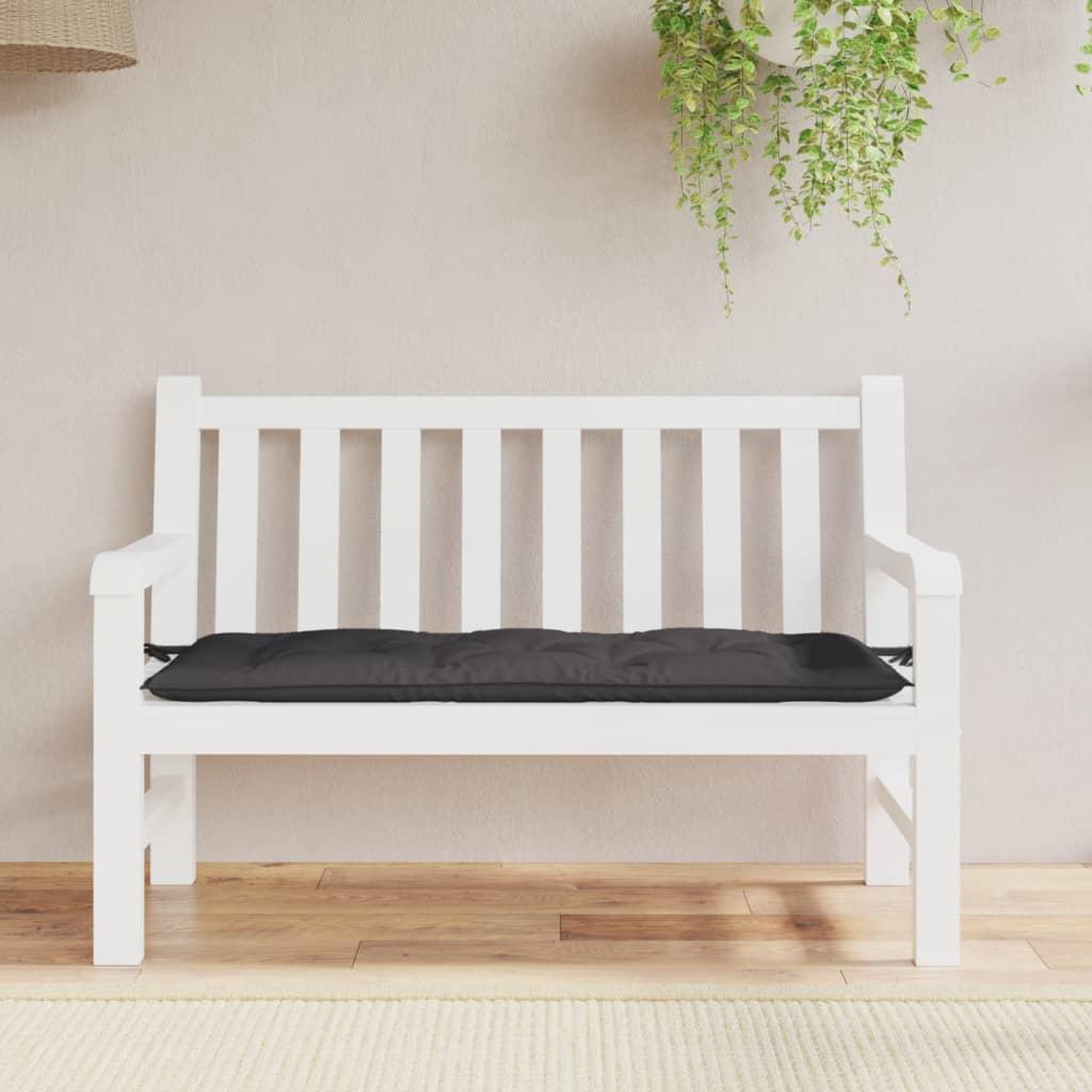 Voir la diapositive 3 : VIDAXL Coussin de banc de jardin anthracite 120x50x7 cm tissu oxford