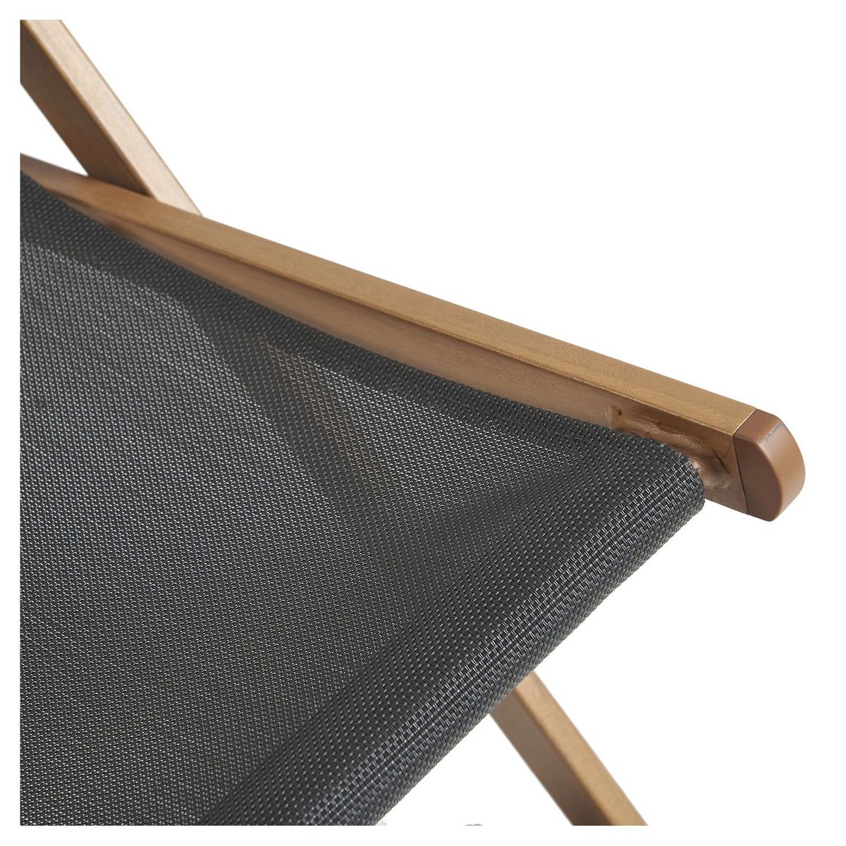 GARDENSTAR Chilienne avec pare soleil - Acier et polyester - Gris Anthracite