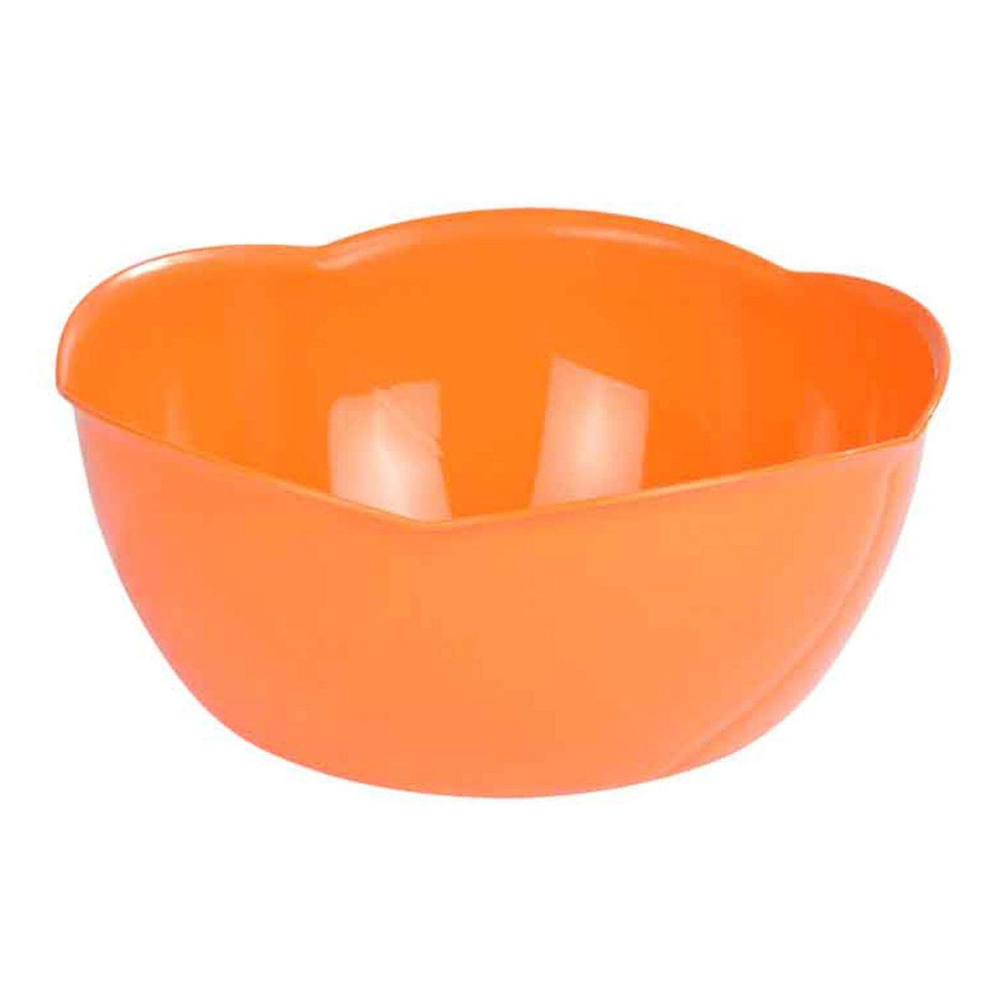 HOMEA Saladier de cuisine  fleur  16cm orange mangue