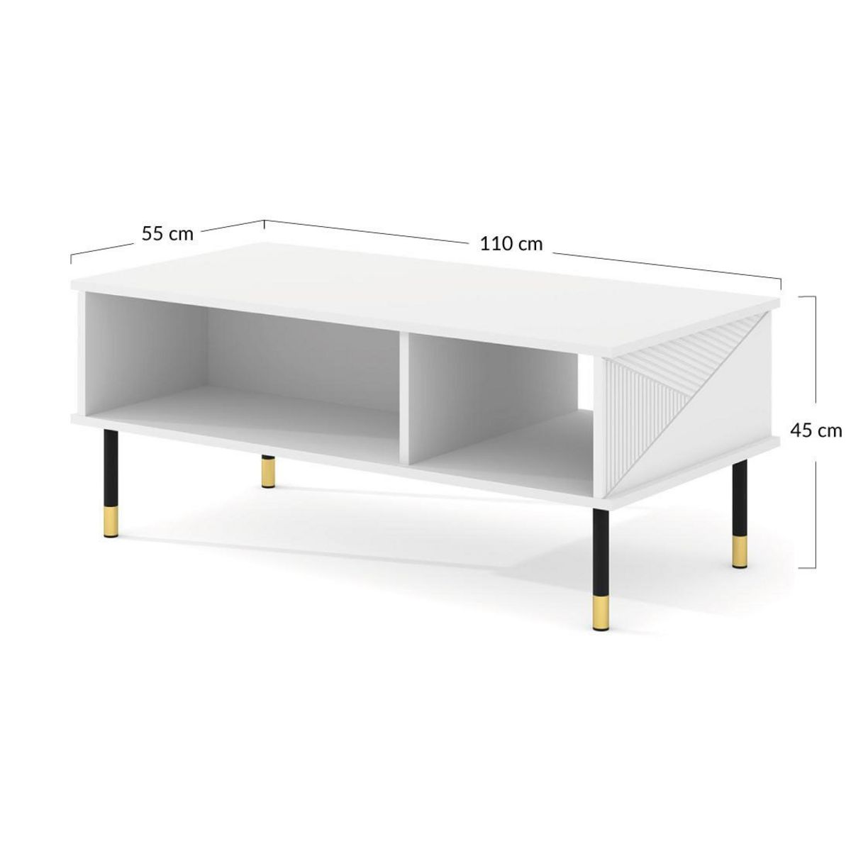 BEST MOBILIER Kirua - table basse - 110 cm