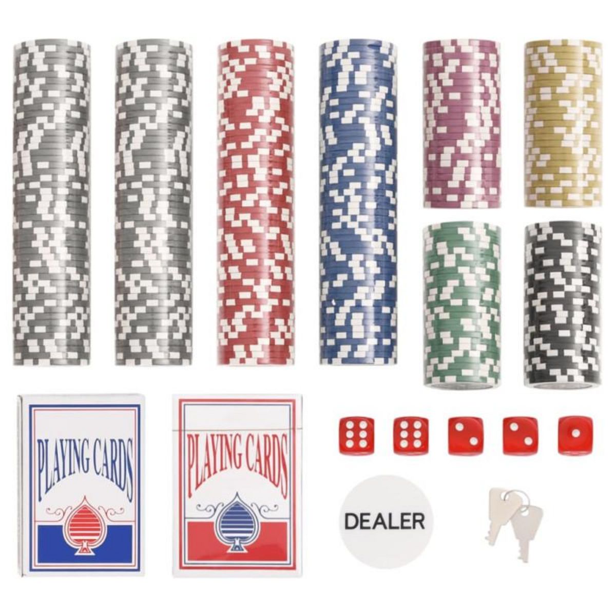 VIDAXL Jeu de jetons de poker 300 pcs 11,5 g