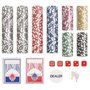 Voir la diapositive 4 : VIDAXL Jeu de jetons de poker 300 pcs 11,5 g