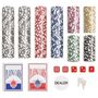 Voir la diapositive 4 : VIDAXL Jeu de jetons de poker 300 pcs 11,5 g