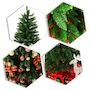 Voir la diapositive 4 : HOMCOM Sapin de Noël artificiel Ø 91 x 210H cm 865 branches épines imitation Nordmann grand réalisme vert