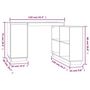 Voir la diapositive 6 : VIDAXL Bureau Marron miel 110x50x75 cm Bois massif de pin