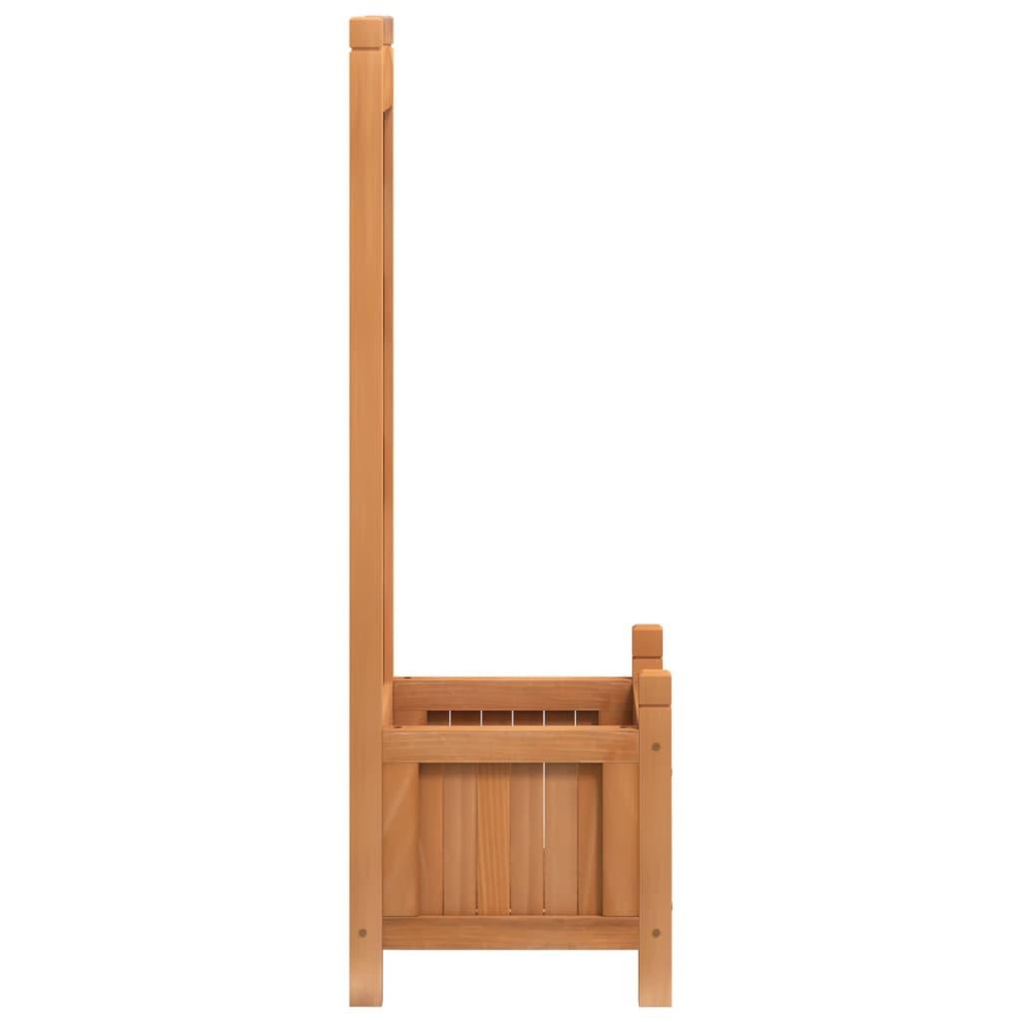 Voir la diapositive 5 : VIDAXL Jardiniere avec treillis marron bois massif de sapin