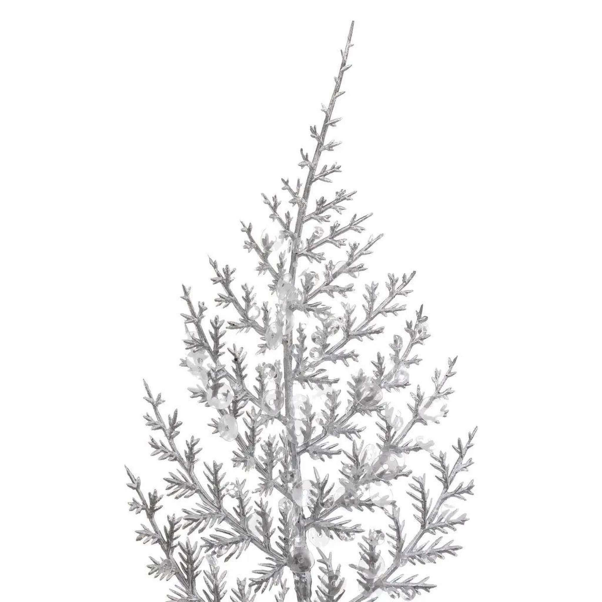 Voir la diapositive 2 : ATMOSPHERA Branche de fougère  souffle polaire  75cm blanc