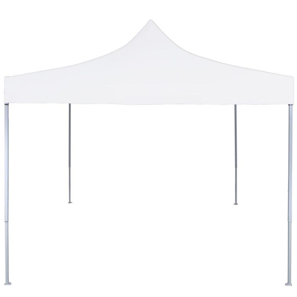 VIDAXL Tente de reception pliable professionnelle 3x3 m Acier Blanc