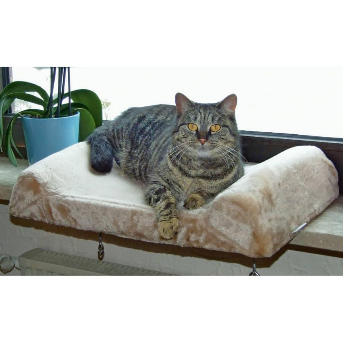 KERBL Kerbl Lit de rebord de fenetre pour chats Beige 36 x 56 cm 82656