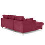 Voir la diapositive 5 : LISA DESIGN Anna - canapé d'angle gauche 4 places convertible avec coffre en velours texturé