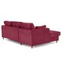 Voir la diapositive 5 : LISA DESIGN Anna - canapé d'angle gauche 4 places convertible avec coffre en velours texturé