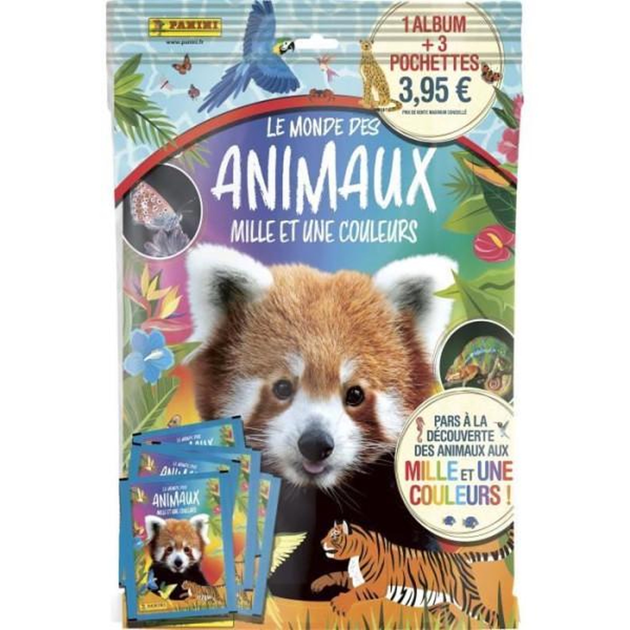 Panini Pack de démarrage - PANINI - Animaux 2025 - Album + 3 pochettes - 15 stickers