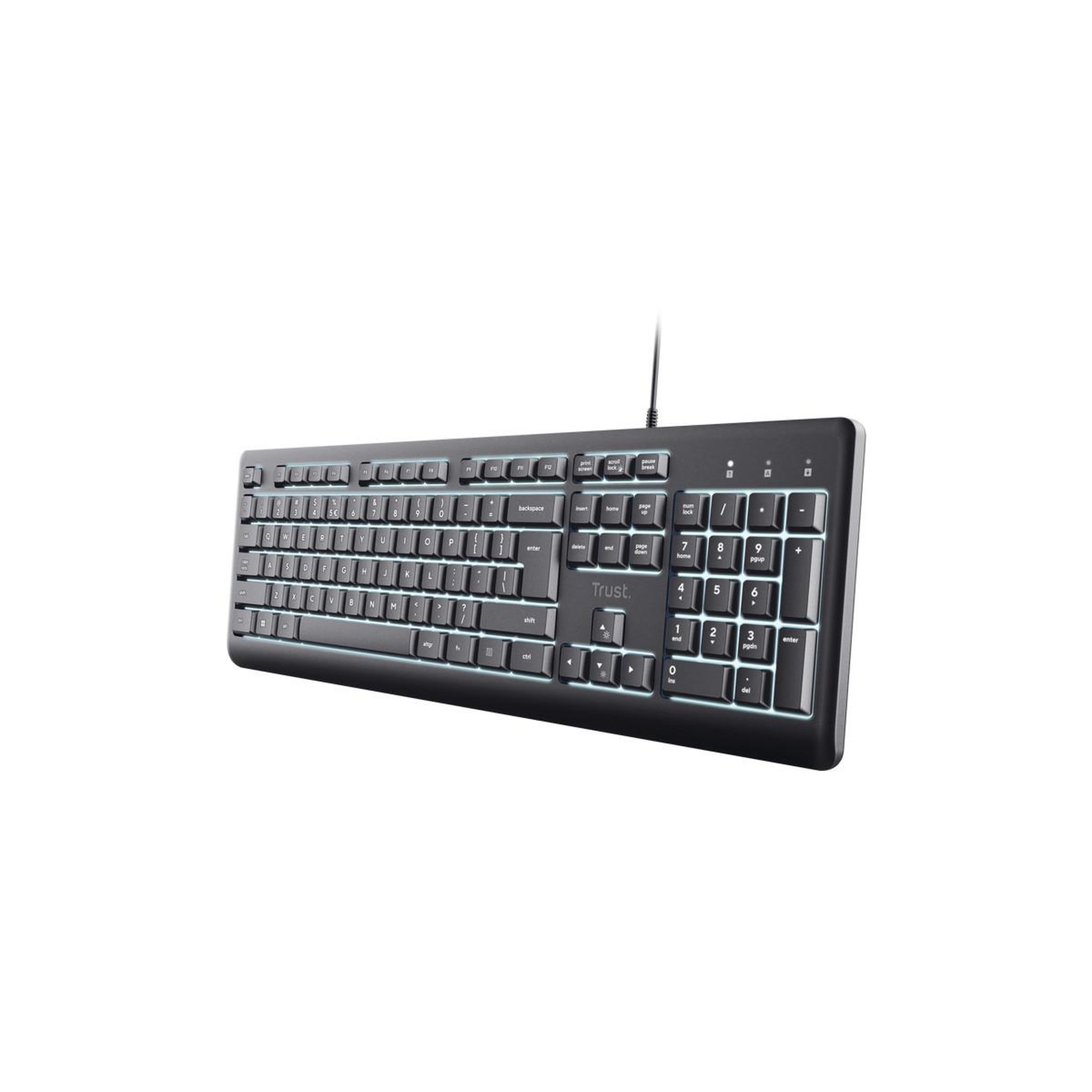 Trust Trust primo beleuchtete clavier maison/bureau usb qwerty italien noir