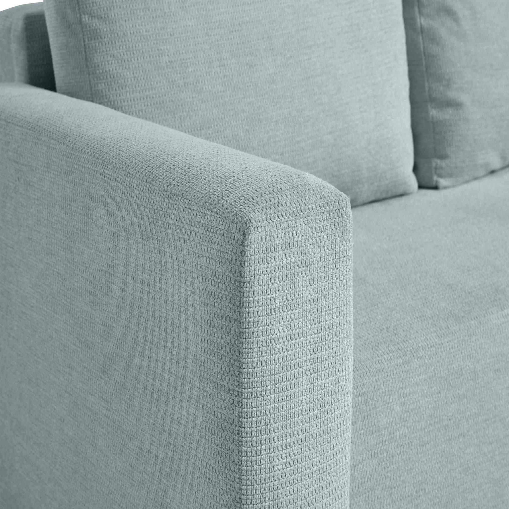 Voir la diapositive 6 : BEST MOBILIER Canopy - canapé d'angle réversible - 4 places - convertible avec coffre - en tissu texturé